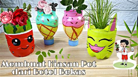 Pot Bunga Botol Plastik