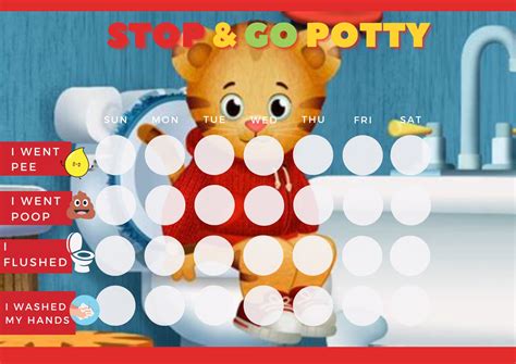 Potty Training Chart Daniel Tiger