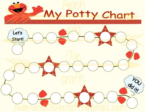 Potty Training Chart Elmo