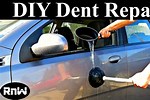 Pouring Hot Water On a Dent On a Rcar