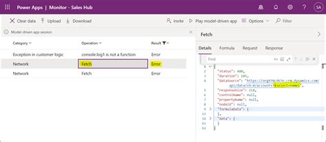 Power Apps Monitor Grid Properties