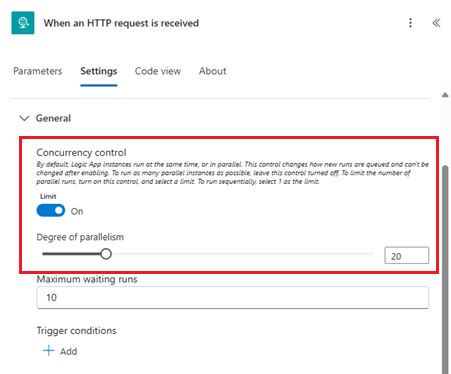 Power Automate Concurrency Settings