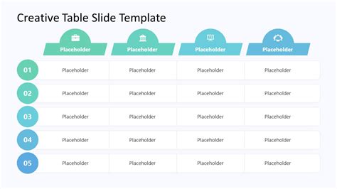 Power Point Table Template