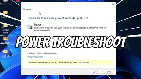Power Troubleshooter Windows 11