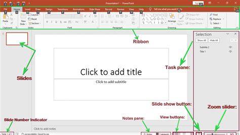 PowerPoint interface with sample slide