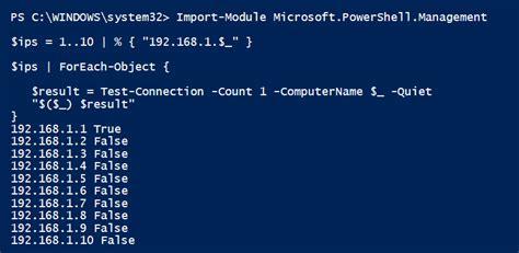 PowerShell Ping Measure-Object