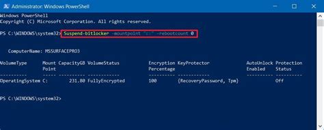 PowerShell Suspend BitLocker