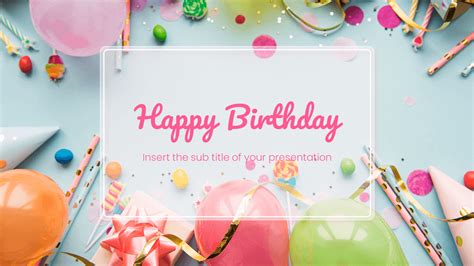 Powerpoint Templates For Birthday Presentations