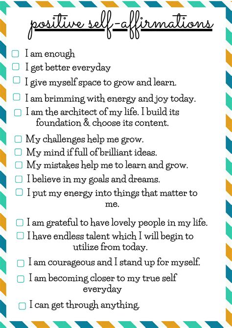 Practice self-affirmations