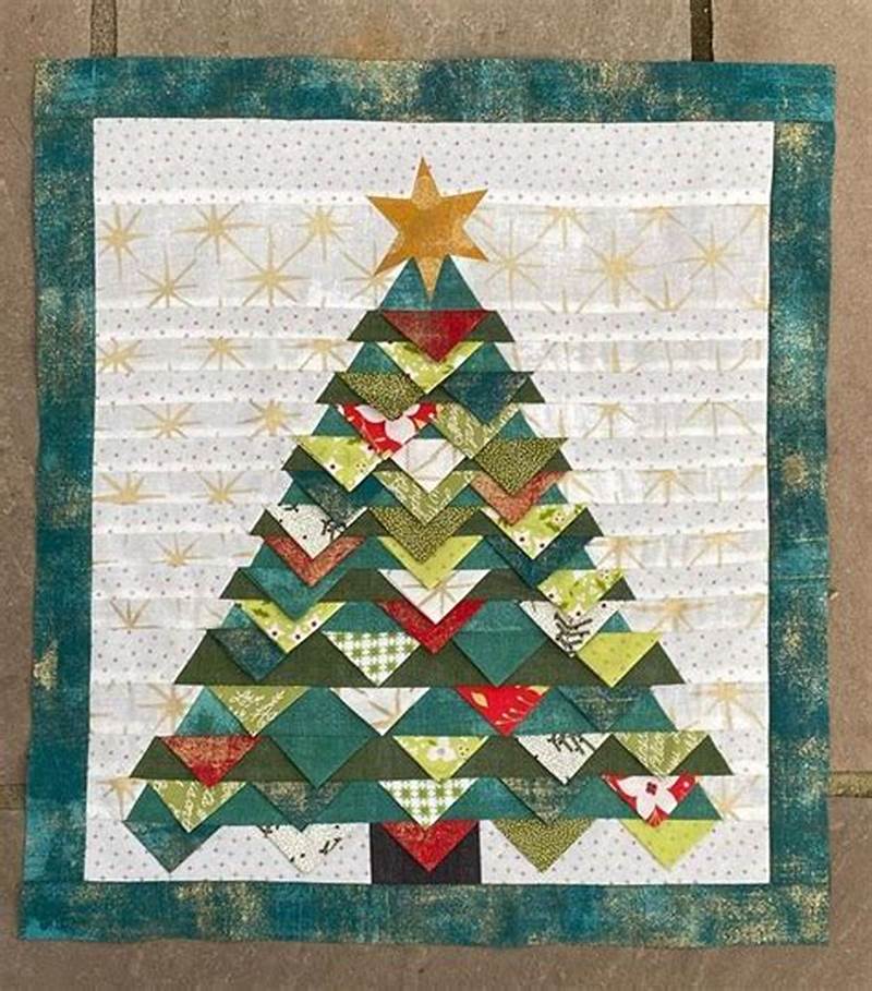 Prairie Point Christmas Tree Quilt Pattern
