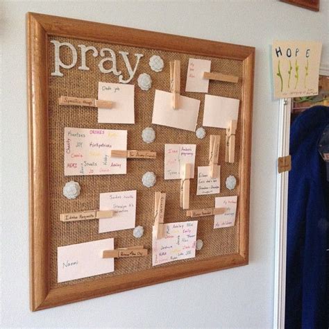 Prayer room storage ideas cork board