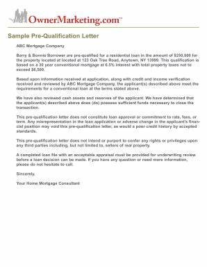 New letter conditional form approval b 545
