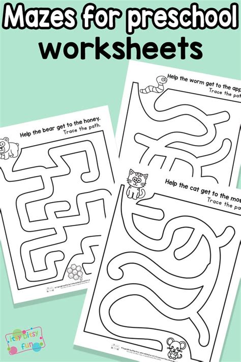 Preschool Printable Mazes