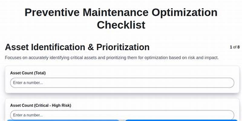 Preventive Maintenance Program Template