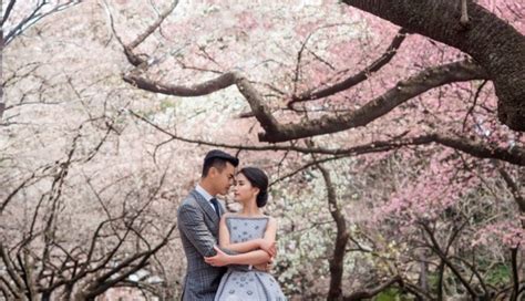 Lokasi Prewedding Ala Jepang di Taman bunga