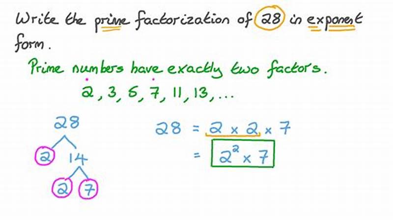 Prime Factorization In Expanded Form