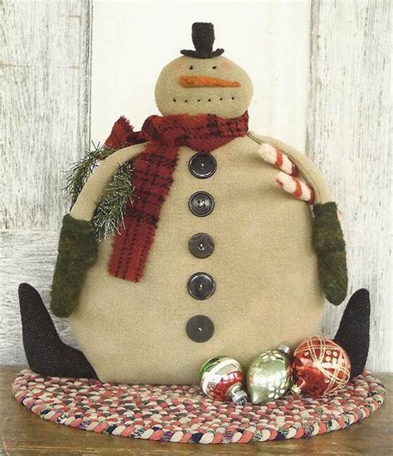Primitive Snowman Pattern