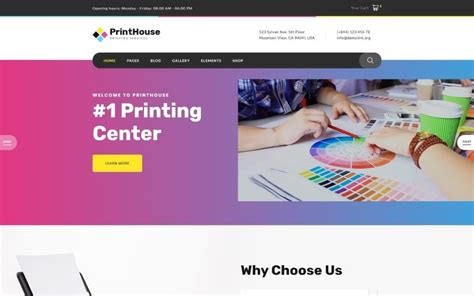 Print Shop Website Template