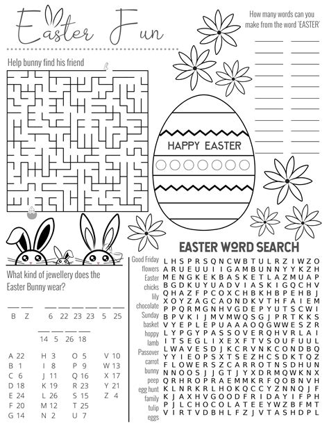 Printable Activities For Easter