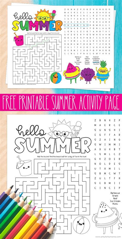 Printable Activity Pages
