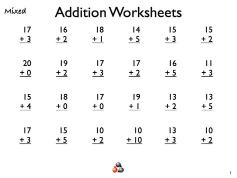 Printable Addition Worksheets For Grade 1 With Pictures