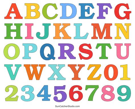 Printable Alphabet In Small And Big Letters In Color