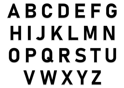 Printable Big Alphabet Letters