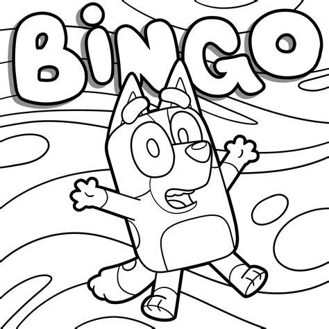 Printable Bingo Coloring Pages