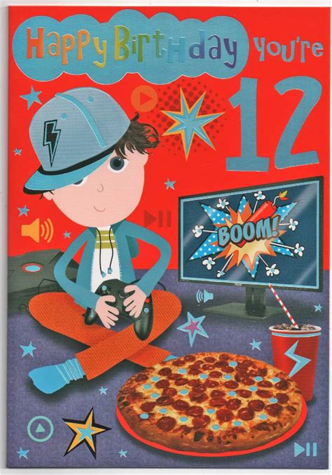 Printable Birthday Cards For 12 Year Old Boy