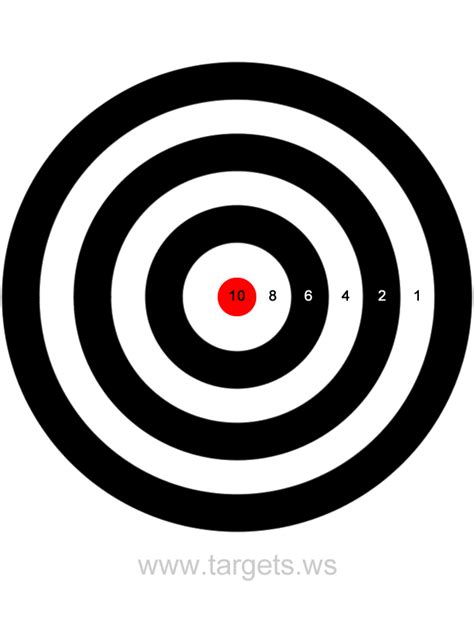 Printable Bullseye Targets