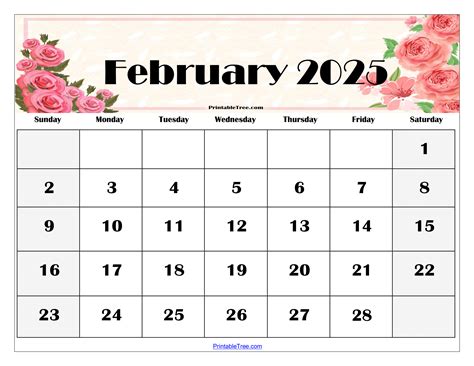Printable Calendar For The Month Of February 2015
