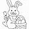 Printable Cartoon Easter Bunny