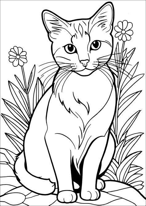 Printable Cat Pictures To Color