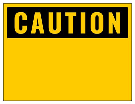 Printable Caution Signs