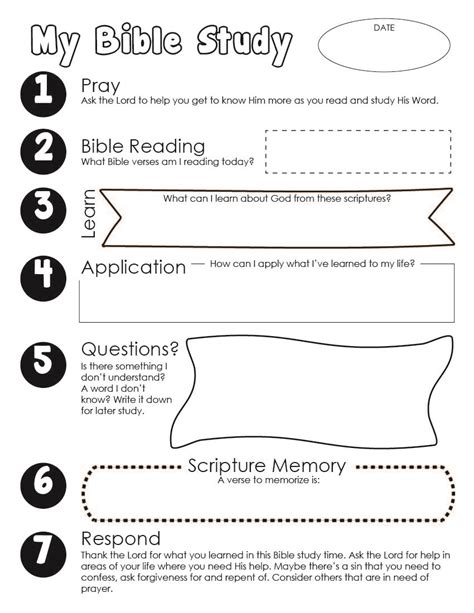 Printable Childrens Bible Studies