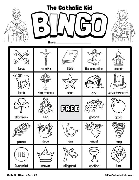 Printable Christian Bingo Cards
