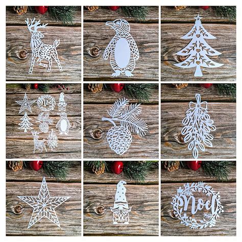 Printable Christmas Paper Cutting Templates Free