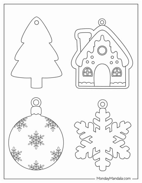 Printable Christmas Tree With Ornaments