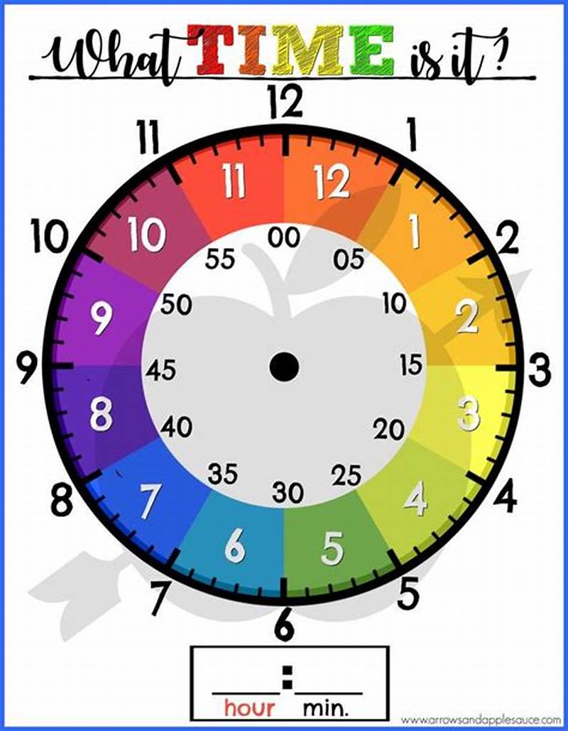 Printable Clock For Learning To Tell Time