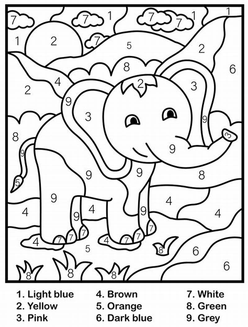 Printable Color By Numbers Coloring Pages