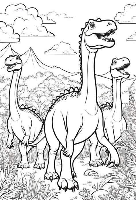 Printable Coloring Pages Dinosaur