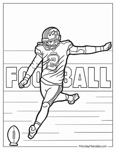 Printable Coloring Pages Football