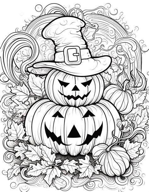 Printable Coloring Pages For Adults Halloween