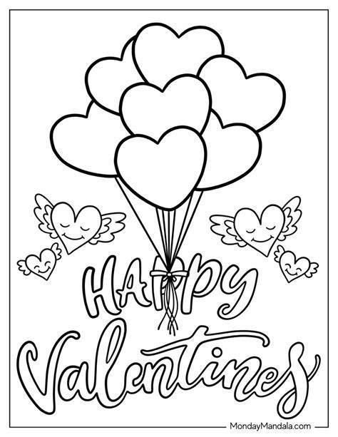 Printable Coloring Pages For Valentine's Day For Teachers