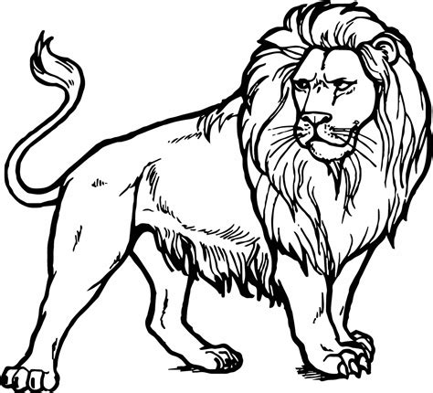 Printable Coloring Pages Lion