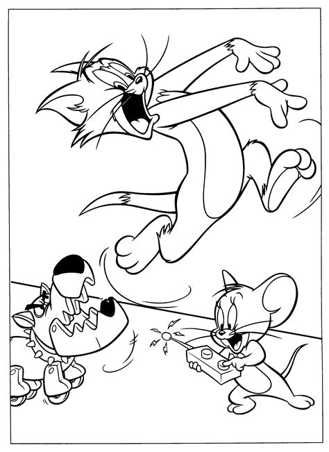 Printable Coloring Pages Tom And Jerry