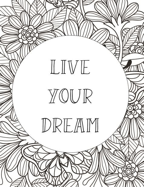 Printable Coloring Pages With Quotes