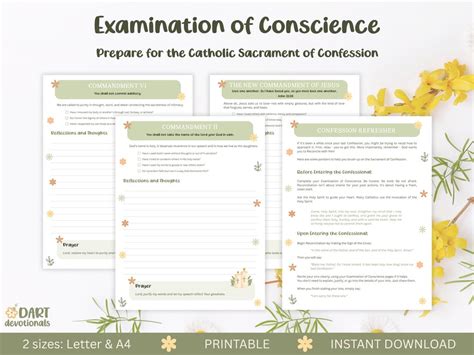 Printable Copy Of Examination Of Conscience For First Communicant