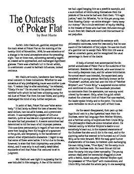 Printable Copy Of The Outcasts Of Poker Flat