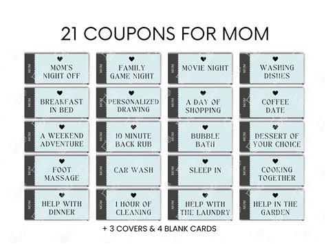 Printable Coupons To Make For Your Mom With Barcodes